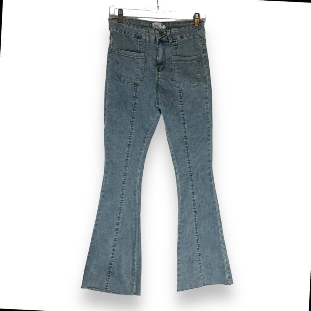 Princess Polly Flare Jeans Womens Size 6 Faded Bell Bottom 70s Retro Y2K Disco